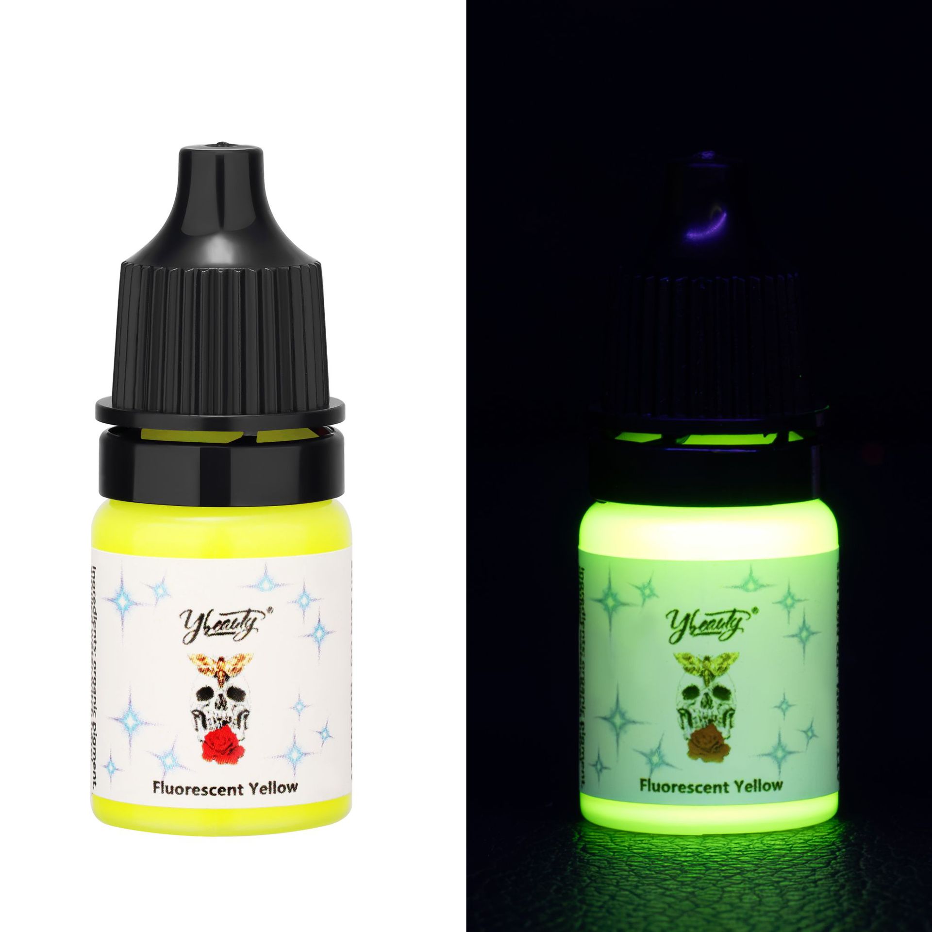 Tinta para tatuajes, pigmento de color para tatuajes 5ml/15ml, tinta fluorescente certificada por la FDA, certificación transfronteriza. image 10