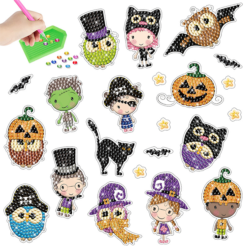 Pintura de Diamantes de Harry Potter, Manualidades para Niños, Pegatinas de Diamantes al por Mayor, Decoración de Dibujos Animados, Pegatinas de Diamantes Redondas