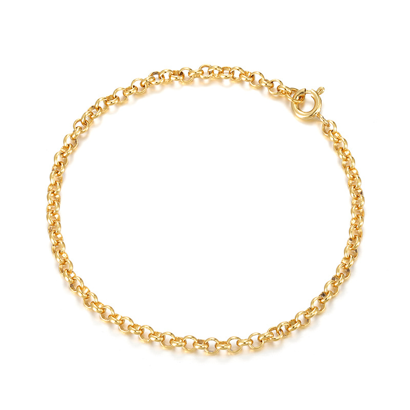 Xuping estilo simple aleación de cobre chapado 24k color langosta pulsera de hebilla nicho simple lujo temperamento ligero joyas al por mayor