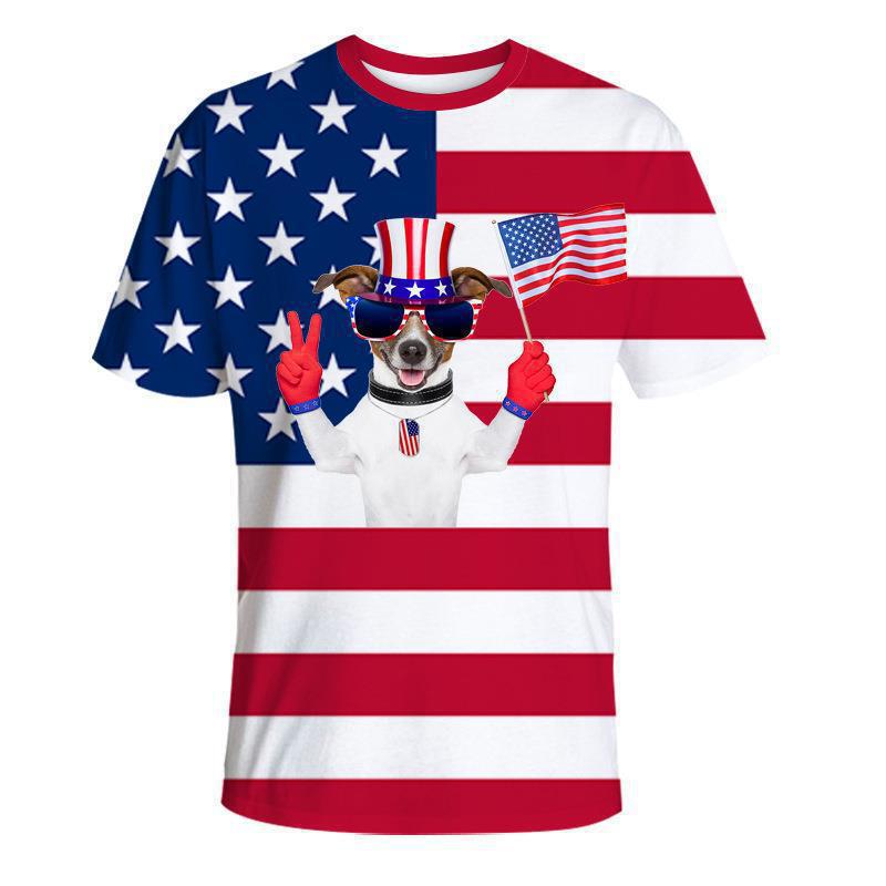 2024 New Export Summer Style American Independent Station Skull 3D Digital Printing Short-Sleeved Round Neck Loose T-Shirt 2024 New Export Summer Style American Independent Station Skull 3D Digital Printing Short-Sleeved Round Neck Loose T-Shirt