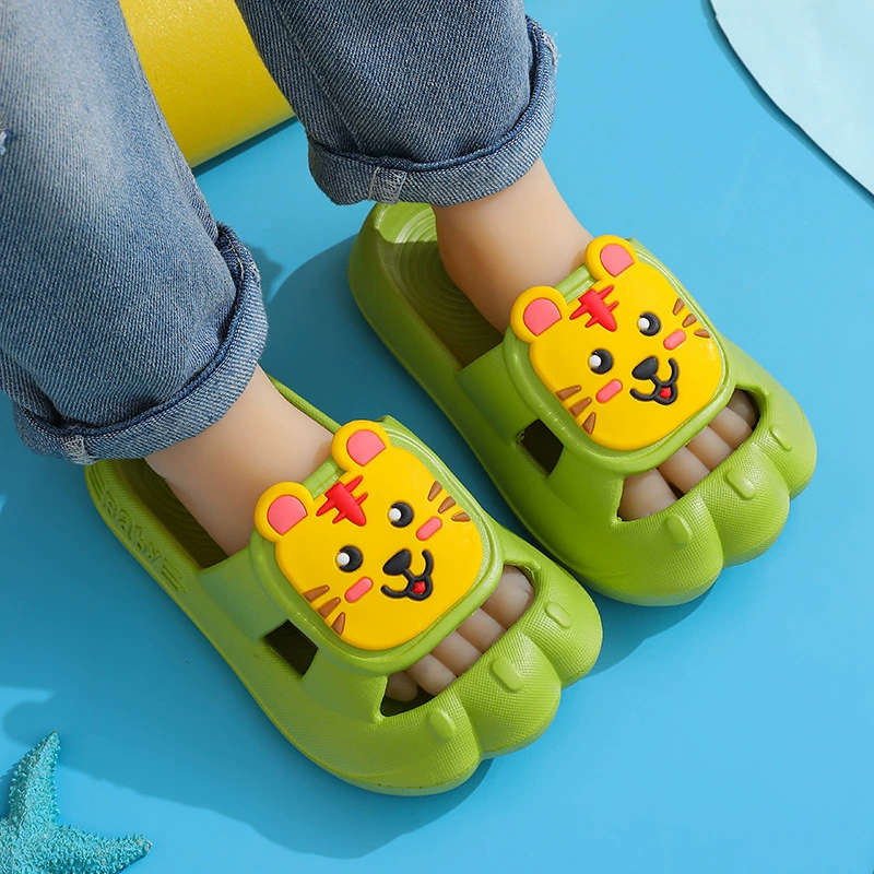 EVA Детские тапочки Летние милые нескользящие утолщенные купания в помещении Домашние тапочки детский сад пляжная обувь