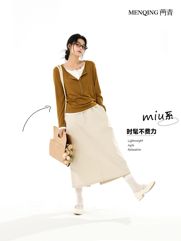 Qinghenley シャツ ウエスト痩身ボトリングシャツ 韓国風 クール半袖 Tシャツ トップス|undefined