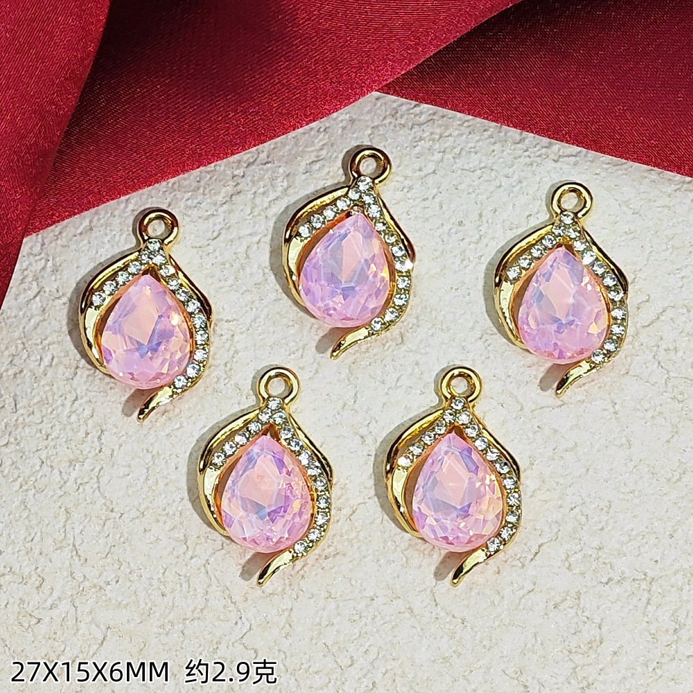 Exquisitos accesorios de joyería colgante de diamante de alta protección ultravioleta al por mayor collar DIY artesanal colgante de materiales de ropa de pulsera