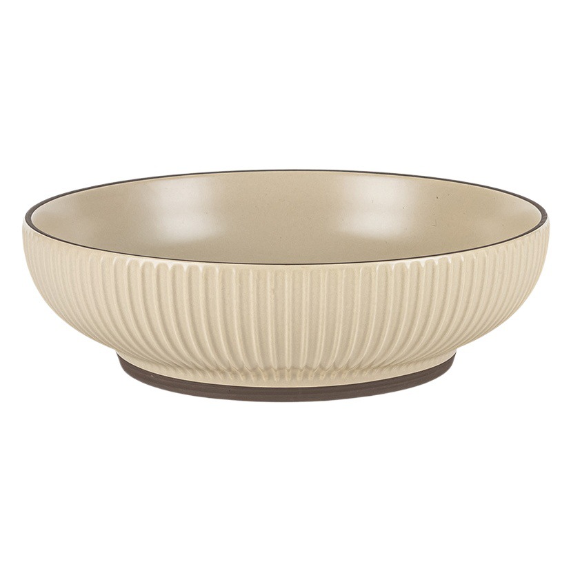 Tazón grande de estilo nórdico para cangrejos de río, tazón grande para pescado en escabeche, tazón de cerámica estilo retro extra grande para sopa y fideos, tazón de sopa para el hogar.