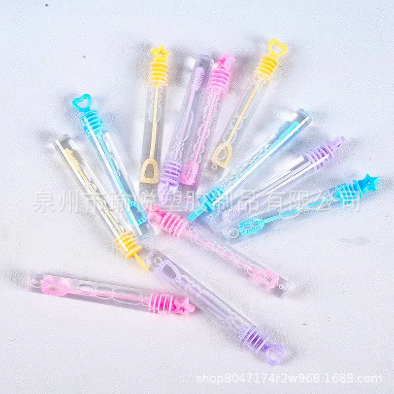 1152 смешанных мини-палочек для пузырей, 12 штук, портативные пробирки для выдувания пузырей, игрушки для уличных ларьков и ночных рынков