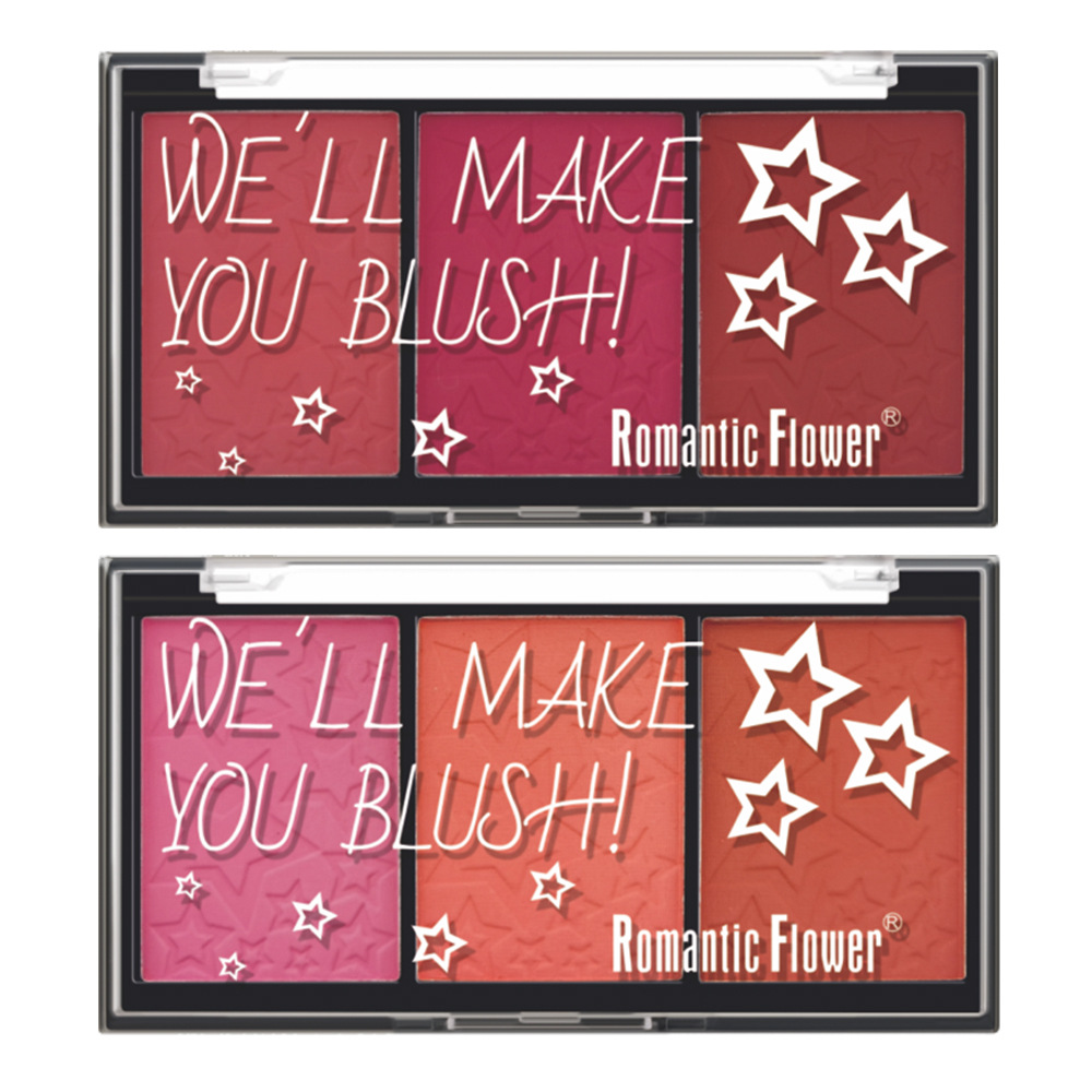 Elegant Solid Color Plastic Blusher display picture 2