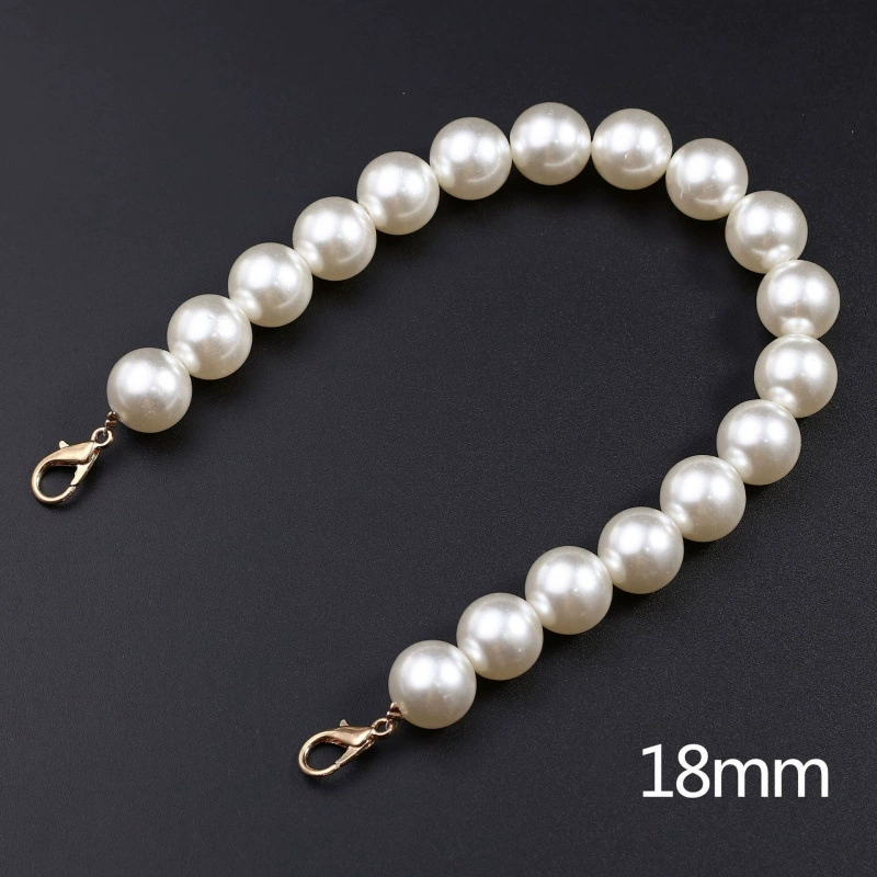 Chain from pearl, long bag accessory, shoulder bag, straps