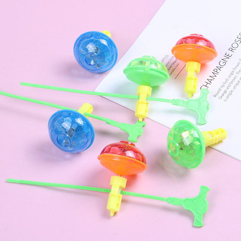 Giroscopio plegable regla luminosa giroscopio juguetes educativos para niños de jardín de infantes al por mayor juguetes para niños transfronterizos