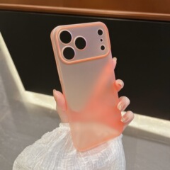 适用iPhone17ProMax手机壳超薄半透磨砂全包镜头苹果16防摔保护套