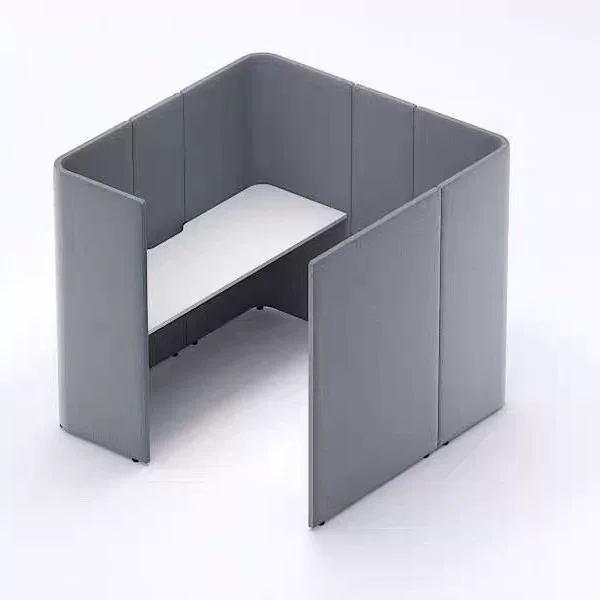 2026 New Open Screen Partition Office Sofa, Designer Soft Fabric Workstation, Semi-Enclosed Irregular-Shaped Sofa