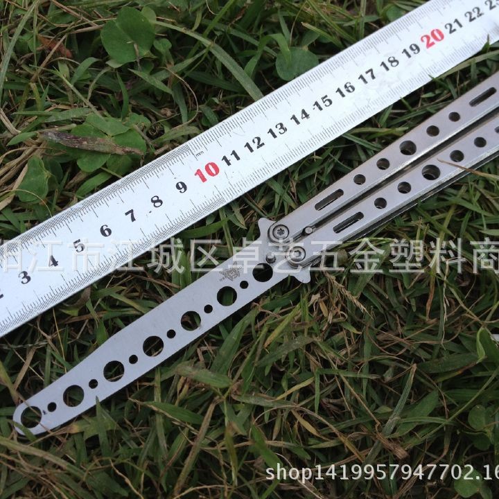 正品户外刀具 美国蝴蝶甩 军刀 初学训练刀（未开刃）