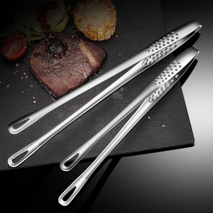 Korean style barbecue clip 304 stainless steel steak clip barbecue clip food clip buffet South Korea barbecue clip