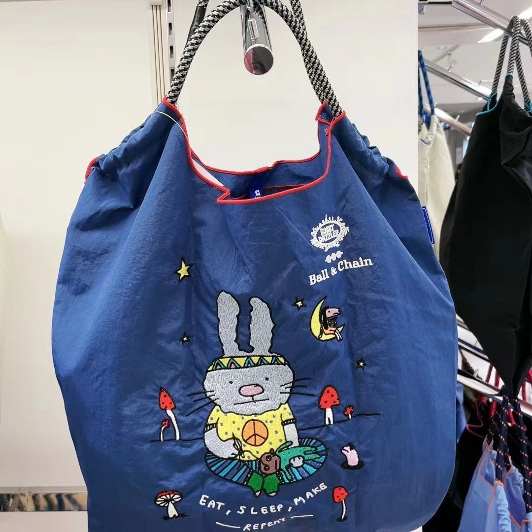 네이비 블루 헤어밴드 토끼