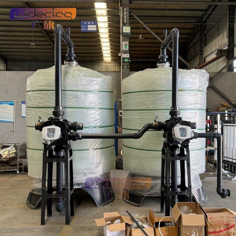 Фильтр для удаления железа Стеклянный стальной резервуар для очистки воды кварцевый песок марганцевый песок механический фильтр резервуар для жидкого фильтра