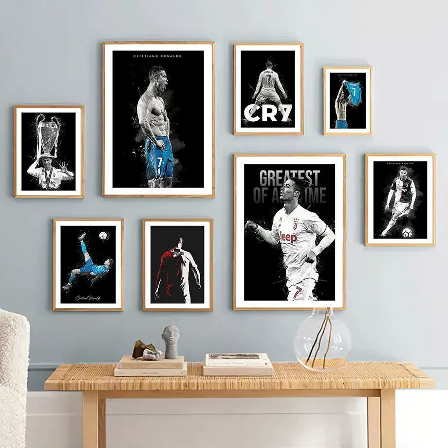 Звезда Криштиану Роналду Плакатная фабрика выпустила трансграничную амазонскую декоративную живопись холст