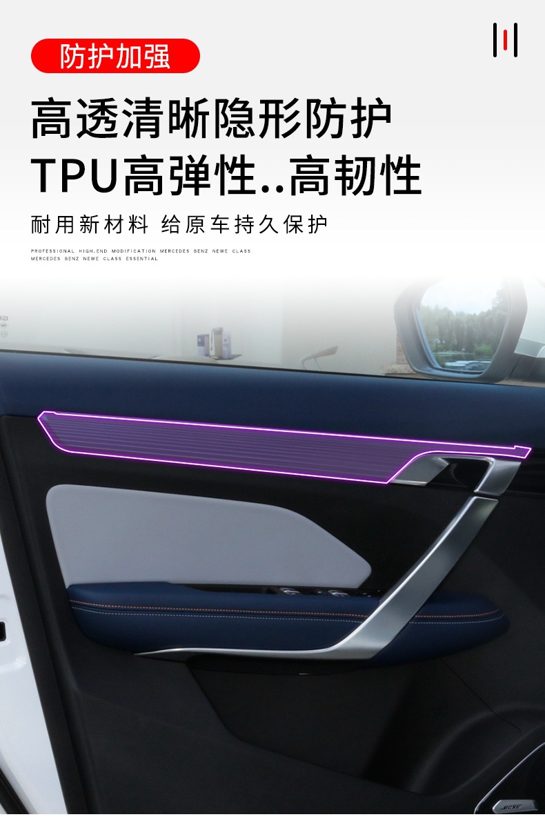 Suitable for 22-25 Geely Boyue X/Cool Screen Central Control Gear Car Stickers Special Accessories Paint Protection Film