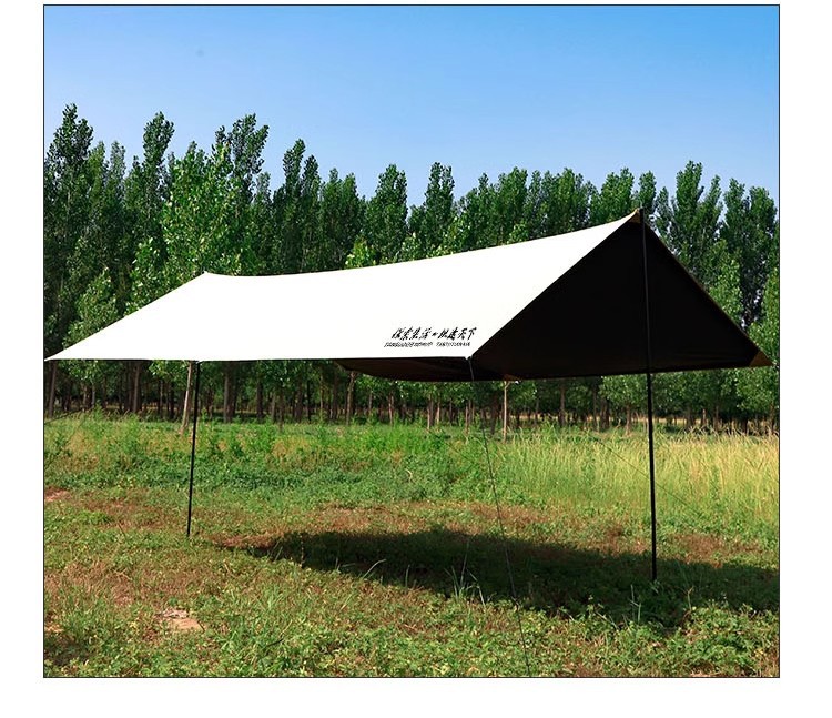 Black Rubber Canopy Thickened Curtain Camping Sun Protection Sunshade Outdoor Canopy Sunshade Rain Sunshade Canopy