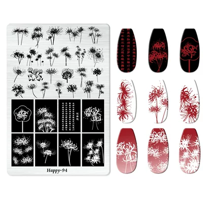 Cat Nail Art Bow Cartoon — Dırnaq bəzəkləri - happy-094-with-back-plate
