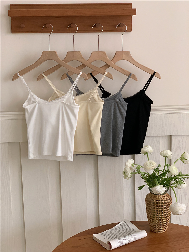 Women's Camisole Bralette Sexy Halter Backless Padded Base Layer_voghion.com