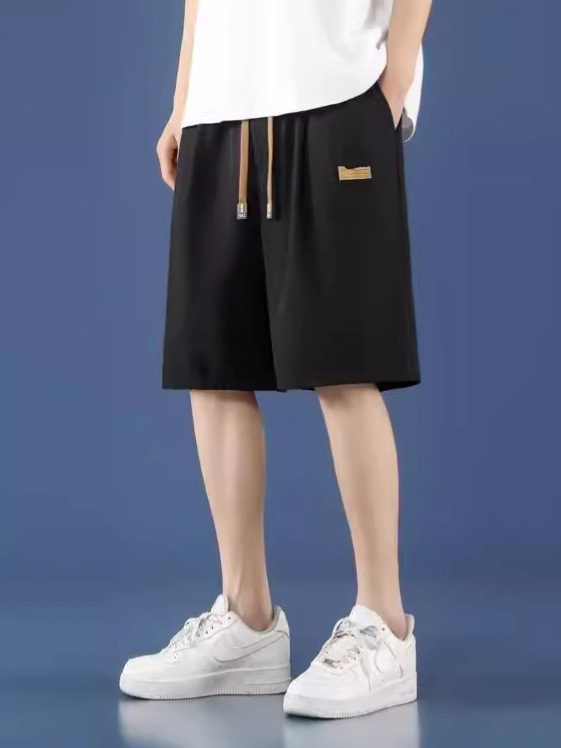 Camisas de ropa de hielo, pantalones cortos casuales para hombres, pantalones de verano delgados, pantalones de baloncesto sueltos