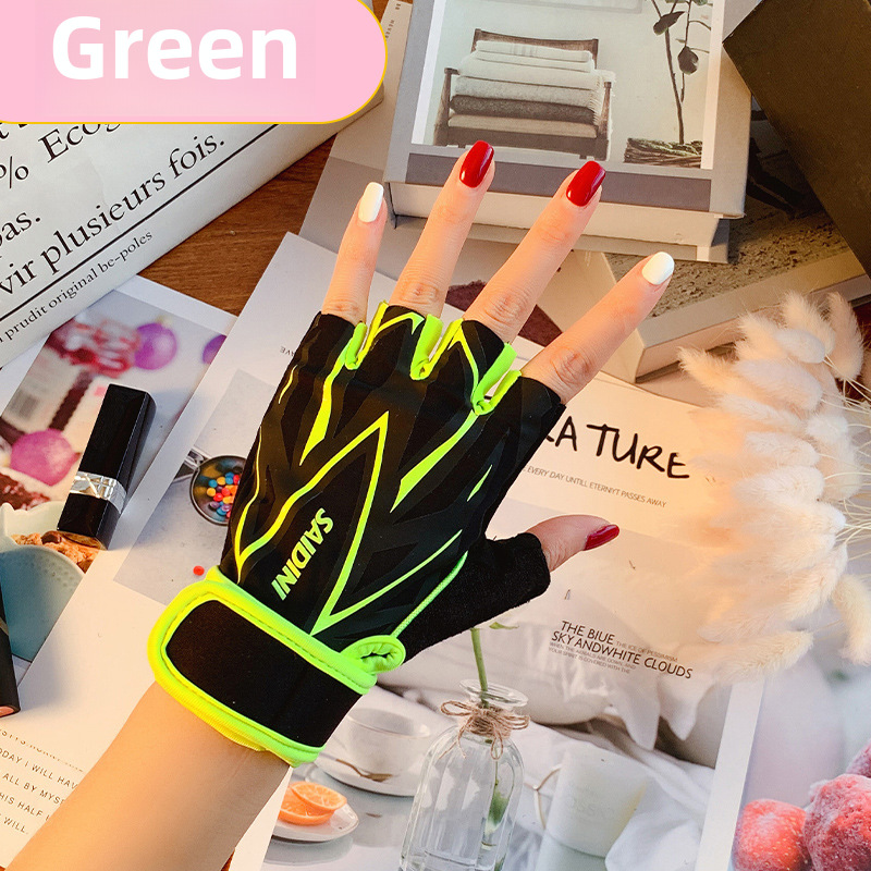 Fitness Gloves Women's Summer Half-section Thin Sunscreen Non-slip Ice Silk Driving Leakage Half-finger Cycling Gloves Women_maomaolike.com