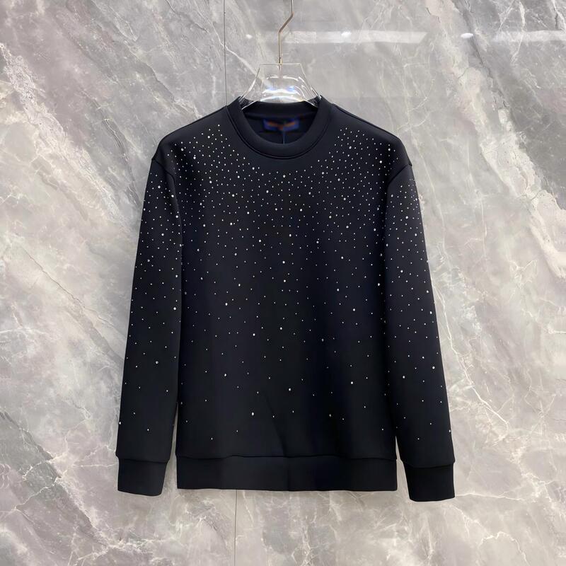 European cross-border brand, authentic version, autumn/winter collection, all-over star-patterned, rhinestone-embellished, trendy, casual, and versatile knit sweater, unisex European cross-border brand, authentic version, autumn/winter collection, all-over star-patterned, rhinestone-embellished, trendy, casual, and versatile knit sweater, unisex