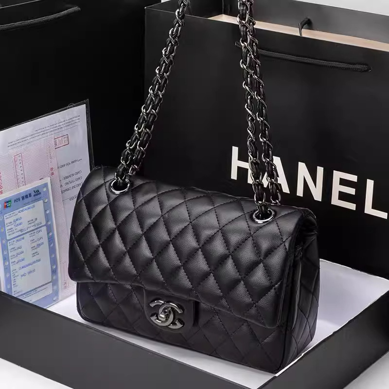 Hong Kong Exclusive Genuine 2026 New Model Genuine Leather Cf Chain Bag, Chanel-Style Single Shoulder Crossbody Bag, Fashionable and Versatile Bag