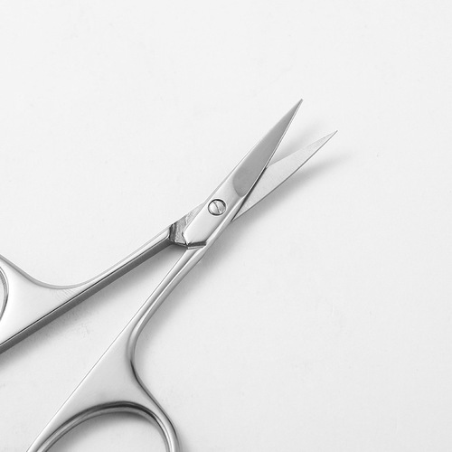 Eyebrow trimmer eyebrow nose hair trimmer men's stainless steel pointed beauty eyelashes makeup small scissors beauty makeup