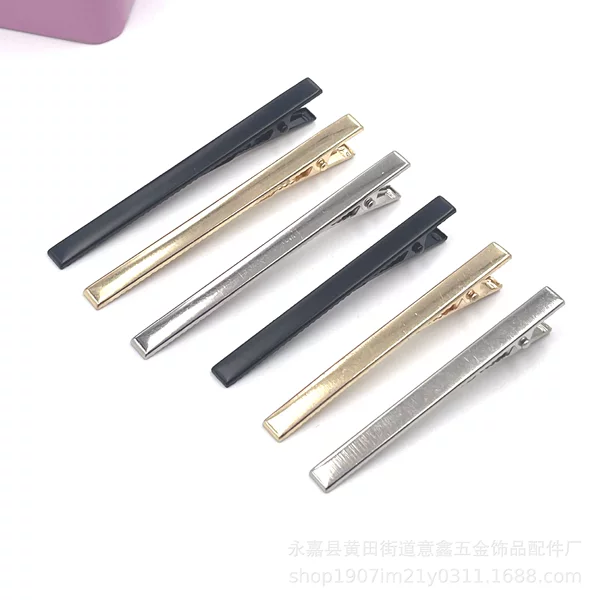 Thin duck bill clip hairpin accessories KC Gold diy hair accessories headdress thin square clip thin narrow long square clip duck bill clip