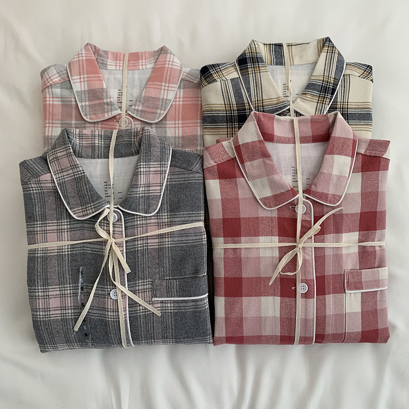 【Special Offer, No Returns or Exchanges】Flannel Pajamas, Unprinted Homewear Set, High-Quality, No Side Seams, Autumn and Winter Brushed Pajamas