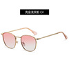 Metal trend universal square sunglasses suitable for men and women, wholesale