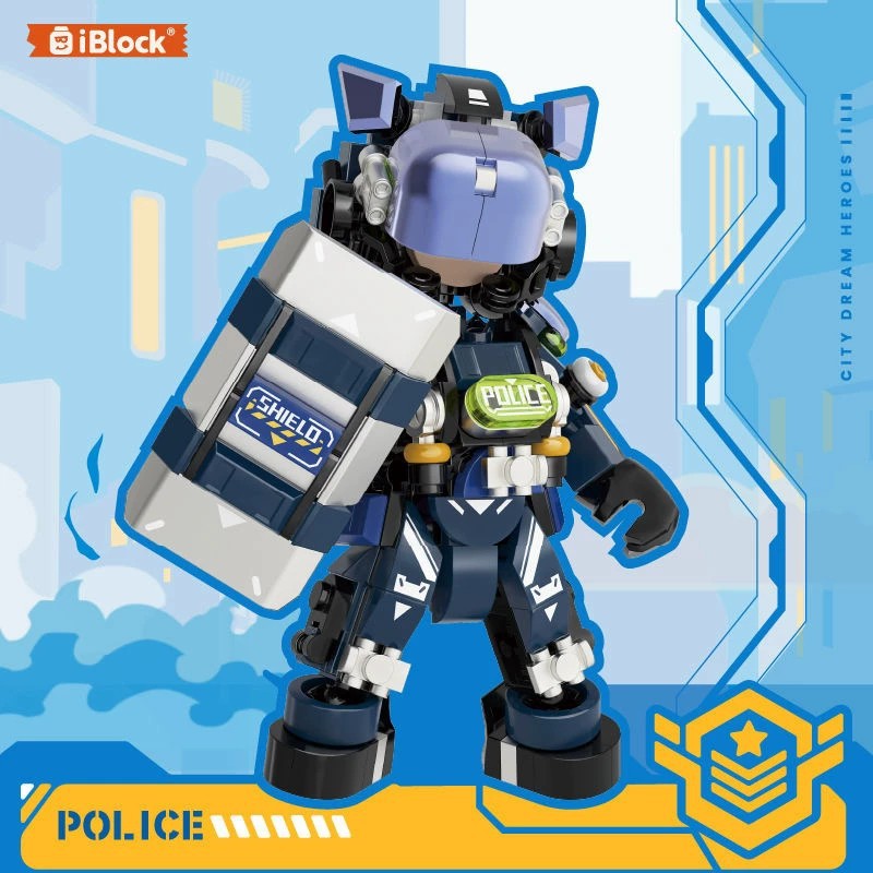 Iblock1102 Hurricane Action City Hero Swat Building Blocks Educational Assembly Toy for Boyfriend Holiday Gift