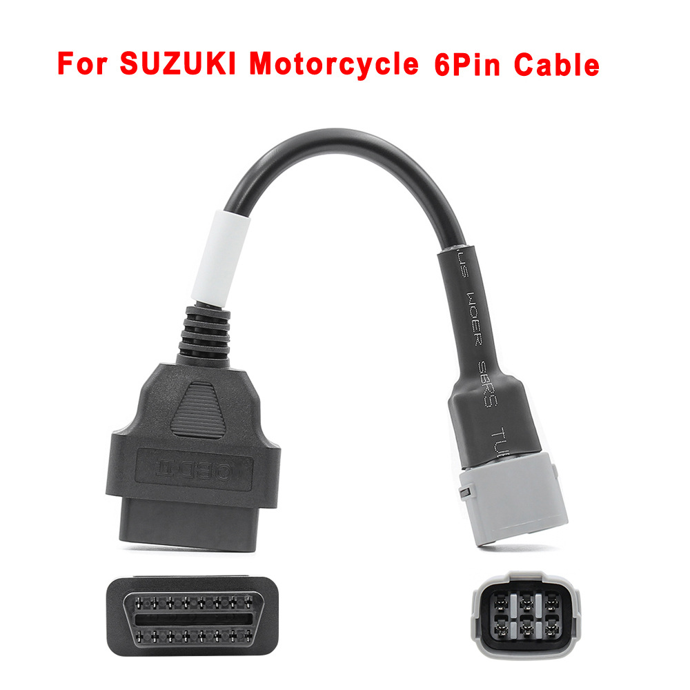 OBD to 6 pin for Suzuki Motorcycle 6针机车转接线 适合铃木