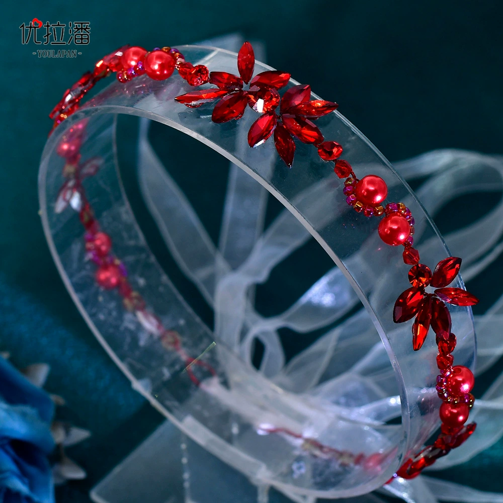 Sophisticated hair accessory for bride, blue headband, small princess costume pearl, HP132, Lolita style