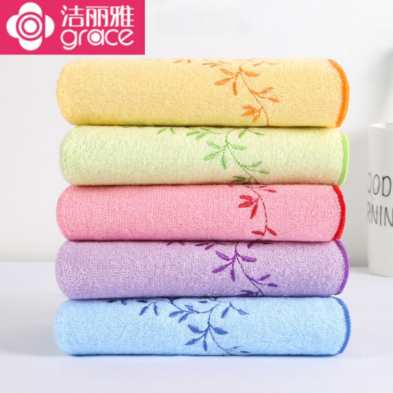 Jieliya Towel Bamboo Fiber First Class 6504 Embroidered Soft Absorbent Household Face Wash Wholesale Group Buying Jieliya Towel Bamboo Fiber First Class 6504 Embroidered Soft Absorbent Household Face Wash Wholesale Group Buying