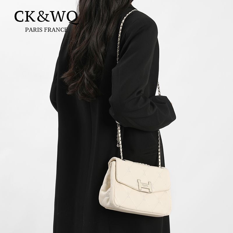 CK&WQ/2025 Fall/Winter New Popular Diamond Pattern Chain Shoulder Crossbody Small Bag