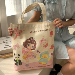 ハンドバッグファッション新しいキャンバスバッグ女性のランチボックス通勤ランチハンドバッグ小さな布バッグ 2025