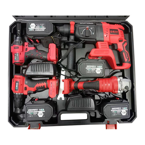 Electric tool set of four pieces Electric tool set Lithium battery set Electric screwdriver Electric tools New product