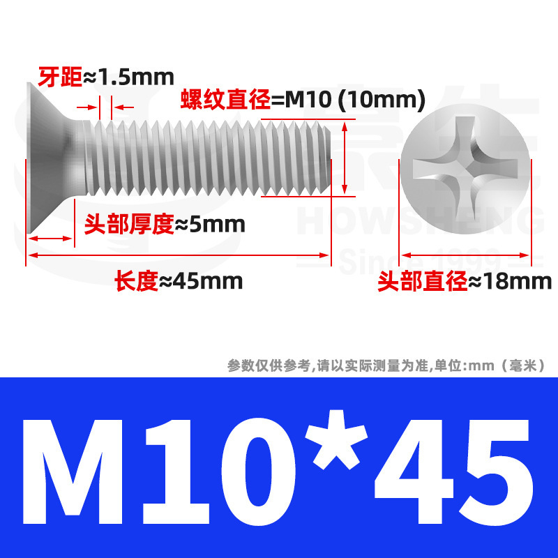 304ステンレスネジのネジの十字溝の平頭のネジのKMの機械の糸の小さいネジのm 2m 3m 4m 5m 6|undefined
