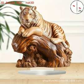 跨境热卖创意多款动物系列平面亚克力家居节日装饰品办公桌摆件