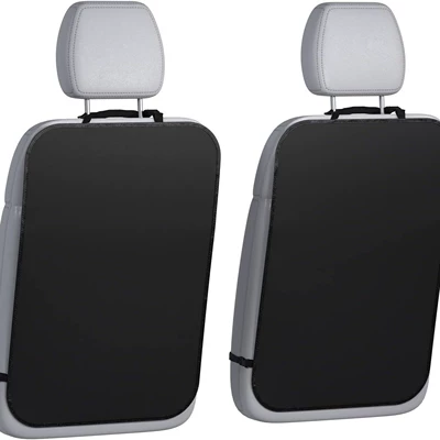 Car Backseat Storage Pocket, Child Seat Backrest Cover, Anti-Kick Pad, Protective Cushion (Chair back anti-kick pad) - e-type-anti-kick-pad-no-pocket-single