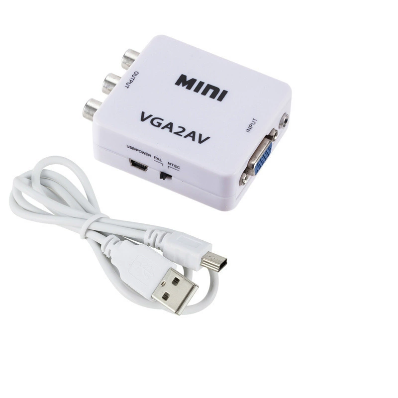 HD VGA переход AV видео конвертер VGA в AV вращающееся соединение передача к старому телевизору ПК на ТВ линия