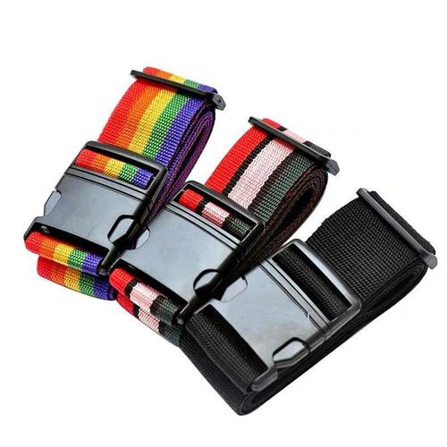 Factory direct supply of one-word adjustable luggage straps password box explosion-proof straps suitcase straps cross-border