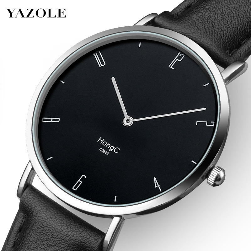 Thin Couple Waterproof Quartz Trend Minimalist Temperament Men's Atmosphere Women's Watch C803_voghion.com