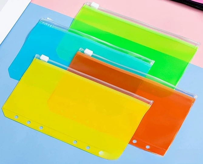 Матовый сменный чехол для хранения PVC с молнией, отрывающийся лист