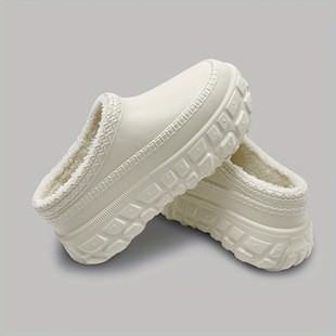 X 31478 Couple platform fleece slippers ��H��׼ӽq����