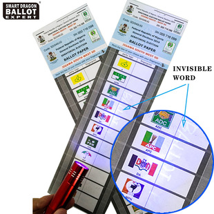 Factory Custom Printing North African Presidential Election Ballot Paper West Asia Anti-Counterfeiting Election Card Arabic Anti-Counterfeiting Ballot