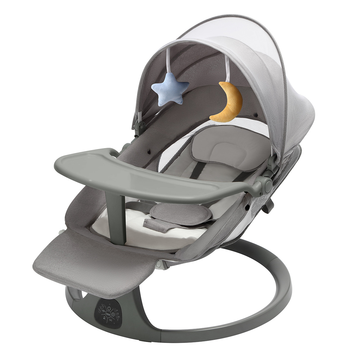 Silla mecedora inteligente para bebés, silla mecedora con pedal, silla mecedora eléctrica multifuncional, silla mecedora para bebés