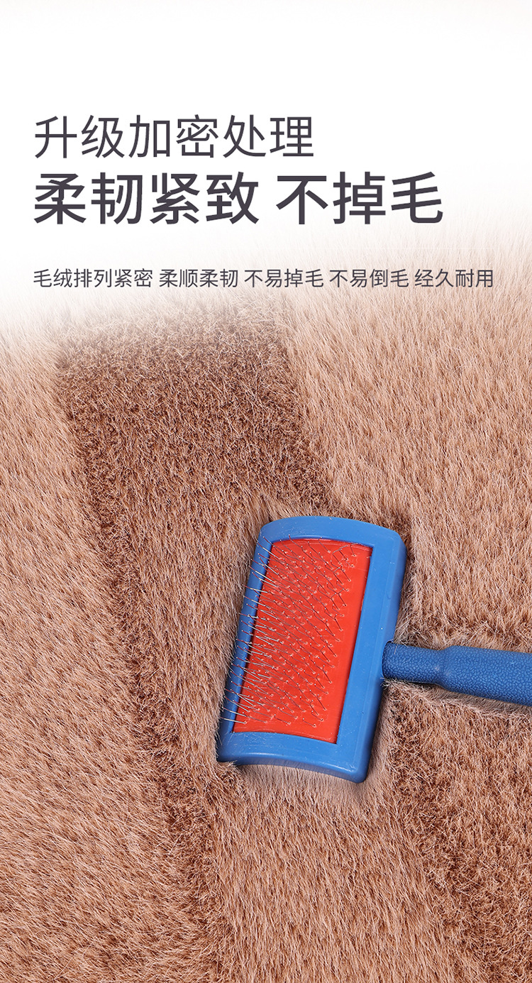 Wholesale New Car Seat Cushion Imitation Fox Plush Winter Cushion Three-Piece Set Without Backrest Universal Warm Cushion