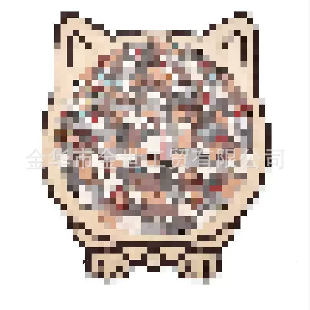 135Piece Morandi Colored Cat  Wooden莫兰迪色猫形木制拼